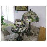 Tifany style lamps Lrg. $75, sml $50