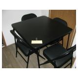 Card table and 4 chairs $35