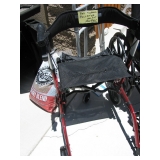 Newer Red 4 wheel Rollator Orig. $75, Now $40