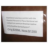 Sectional is Orig. $2998, Now 1,200