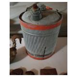 Vintage metal gas can