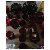 Red glassware