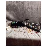 Assorted costume jewelry earrings