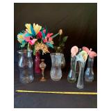 Assortment of 8 Vases