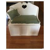 Solid Wood Bench w/Storage