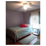 Solid Wood Double Bed w/Frame & Slats