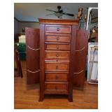Solid Wood Jewelry Wardrobe