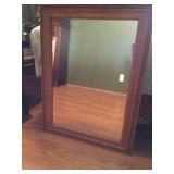 Solid Wood-Framed Mirror