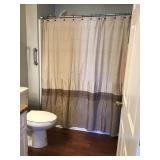 Silver and White Bathroom Set