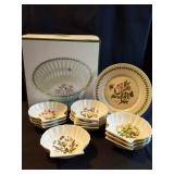Hostess Collection Footed Bowl & Scalloped Shells