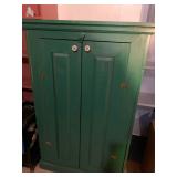 Hunter Green Farmhouse Storage Cabinet