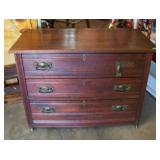 3 drawer antique dresser