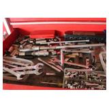 Full of wrenches, ratchets, etc.