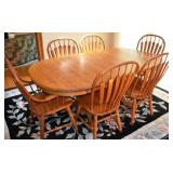 Thomasville Oak Dining Room Table