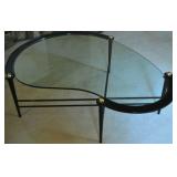 Art Deco Style Glass Top Table