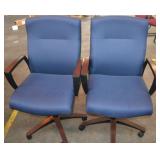 Pair of Roller Office Chairs