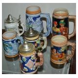 Collection of Beer Steins