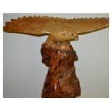 Giant Hand Carved Wooden Eagle