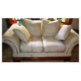 Beautiful Sleigh Style Love Seat