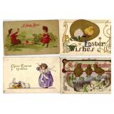 Real Linen Postcards