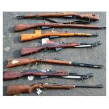 Group of Firearms & Military Rifles