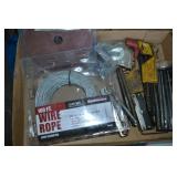 Box Lot: Wire Rope and More