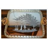 Custom Etched Italian Serving Tray