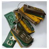 Vintage Michigan License Plate Tabs