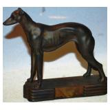 Bronze Greyhound Statue - Small