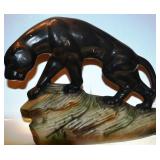 Vintage Black Panther Lamp