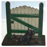 Scotty Dog Picket Fence Book End