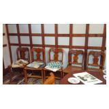 Tiger and Birdseye Chairs