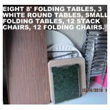 MULTIPLE TABLES BEING SOLD. CHAIRS, TOO