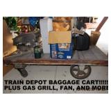 TRAIN DEPOT LUGGAGE CART