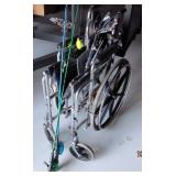 WHEELCHAIR. FOLDS FOR EASY TRANSPORT OR STORAGE