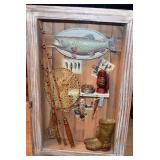 FRAMED "FISHERMAN" SHADOW BOX