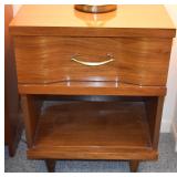 MATCHING NIGHT STAND WITH DRAWER AND SHELF STORAGE