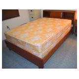 Mid Century Modern Bookcase Headboard Bed