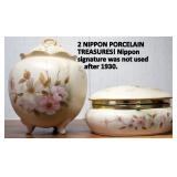 2 PIECES OF NIPPON PORCELAIN