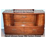 JOHNSON-CARPER SIGNED DESIGNER STYLE DRESSER. 1 OF 3 J-C PIECES IN THIS SALE