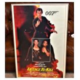 "LICENCE TO KILL" MOVIE POSTER, TIMOTHY DALTON AS JAMES BOND