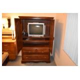 FINE QUALITY ALL WOOD TV ARMOIRE OR CLOTHING WARDROBE