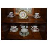 CUP AND SAUCER COLLECTION, FINE QUALITY