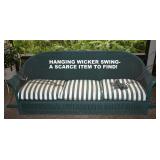 SCARCE WICKER SWING, 3-CUSHION