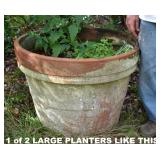 1 OF A PAIR OF LARGE PLANTERS