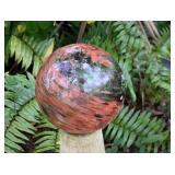 CLOSEUP OF GLASS GLOBE