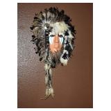 SIGNED INDIAN MOTIF WALL HANGING MASK