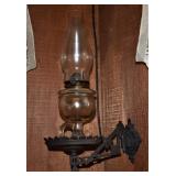 WALL MOUNTED ANTIQUE SWIVEL LAMP HOLDER