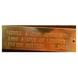 RIDGEWAY PRESENTATION PLAQUE OF ORIGINAL OWNERS