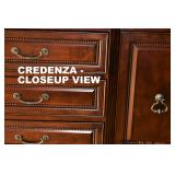 CREDENZA DRAWERS AND DOOR, CLOSEUP